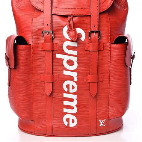 portafoglio gucci supreme luis vitton|Louis Vuitton x Supreme Christopher Backpack Epi .